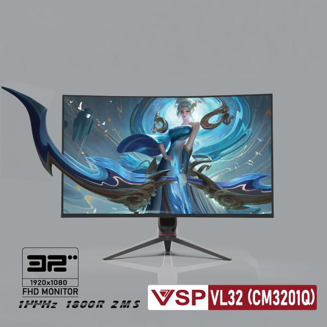Màn Hình Cong 32 Inch THINKING MASTER GAMING VL32 (CM3201Q) Chuyên Game